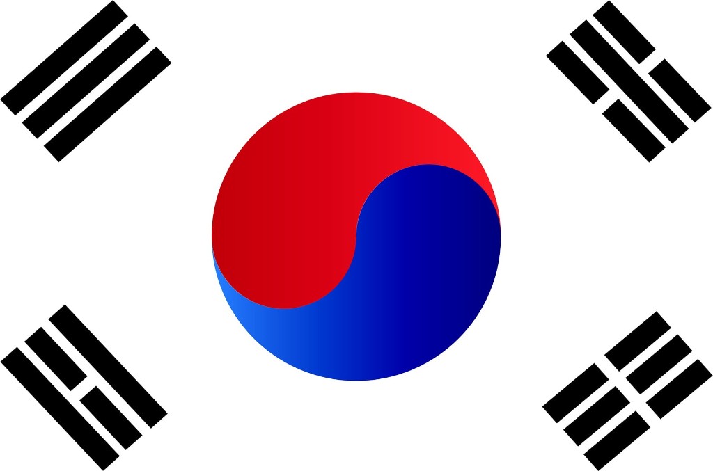 South Korea flag representing residency and immigration in Korea