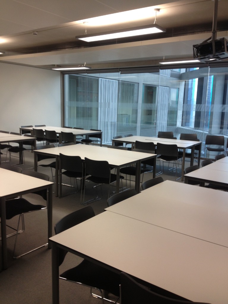 Warm classroom environment for small-group English activities in Korea